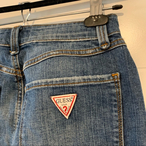 🧢Guess | Denim Button Fly Mini Skirt - Picture 9 of 14